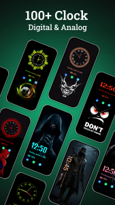 اسکرین شات 2 برنامه Always on display clock widget