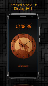 اسکرین شات برنامه Always on display clock widget 6