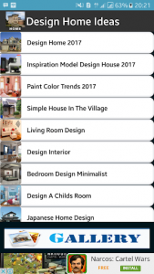 اسکرین شات برنامه Design Home Ideas 1