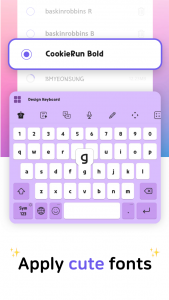 اسکرین شات برنامه Design Keyboard - Fonts, Emoji 4