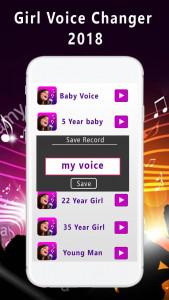 اسکرین شات برنامه Female Voice Changer - Smart V 3