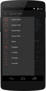 اسکرین شات برنامه Steel Weight Calculator 2