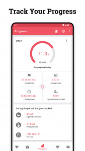 اسکرین شات برنامه Quit Tracker: Stop Smoking 2