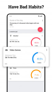 اسکرین شات برنامه Quitzilla: Bad Habit Tracker 1