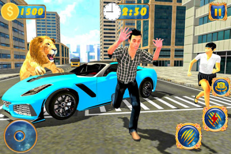 اسکرین شات برنامه Angry Lion City Attack Simulator 2019 6