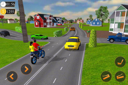 اسکرین شات برنامه Offroad Bike Taxi Driver: Motorcycle Cab Rider 1