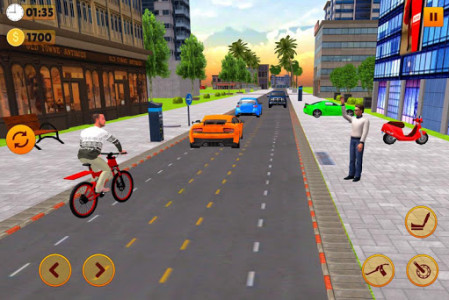 اسکرین شات برنامه BMX Bicycle Taxi Driving: City Transport 1