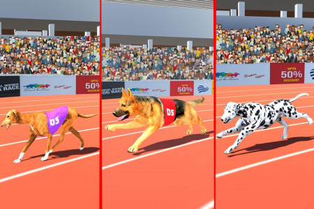 اسکرین شات برنامه Dog Race Game: Dog Racing 3D 4