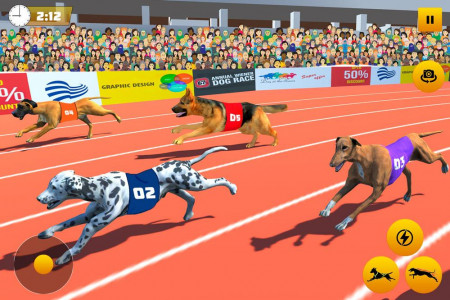 اسکرین شات برنامه Dog Race Game: Dog Racing 3D 2