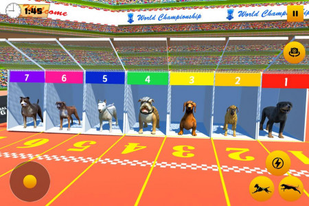 اسکرین شات برنامه Dog Race Game: Dog Racing 3D 1