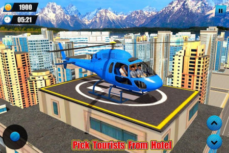 اسکرین شات برنامه Helicopter Taxi Tourist Transport 4