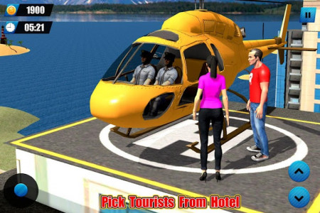 اسکرین شات برنامه Helicopter Taxi Tourist Transport 7