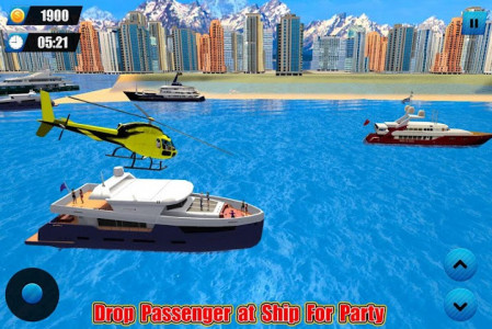 اسکرین شات برنامه Helicopter Taxi Tourist Transport 2