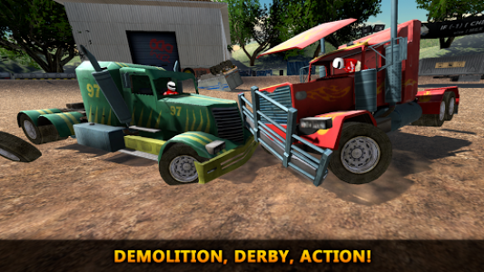 اسکرین شات بازی 18 Wheeler Truck Crash Derby − Truckers Demolition 8
