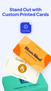 اسکرین شات 2 برنامه Fluer Card—Business Card Maker