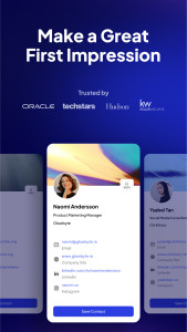 اسکرین شات 1 برنامه Fluer Card—Business Card Maker