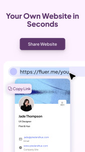 اسکرین شات 3 برنامه Fluer Card—Business Card Maker