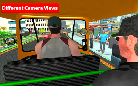 اسکرین شات برنامه Rickshaw Driving Simulator - Drive New Games 4