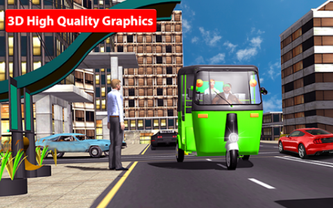 اسکرین شات برنامه Rickshaw Driving Simulator - Drive New Games 6