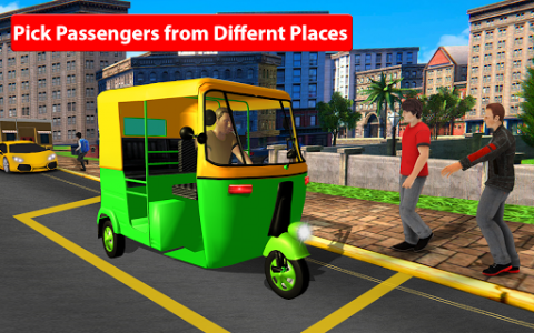 اسکرین شات برنامه Rickshaw Driving Simulator - Drive New Games 8