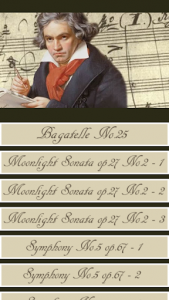 اسکرین شات برنامه Beethoven Symphony 1