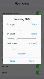 اسکرین شات برنامه Flash Notification for All 4