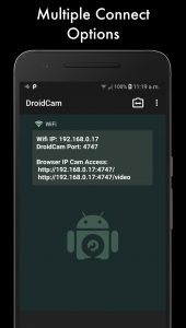 اسکرین شات برنامه DroidCam - Webcam for PC 3