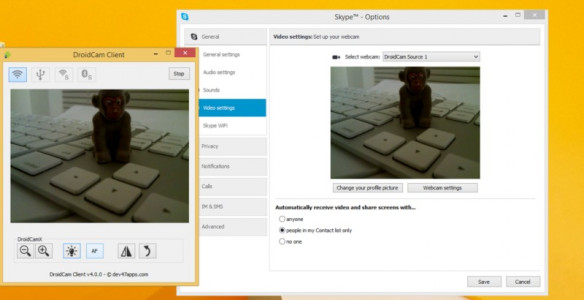 اسکرین شات برنامه DroidCamX Wireless Webcam Pro 3