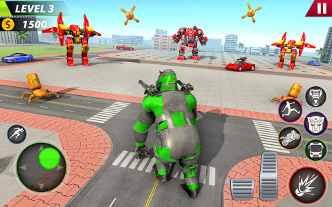 اسکرین شات بازی Gorilla Bus Robot : Car Game 1