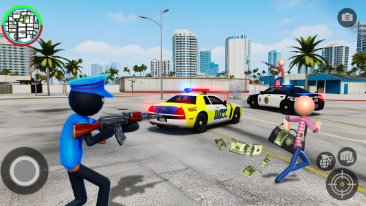 اسکرین شات 4 برنامه Police Fight Crime Thief City