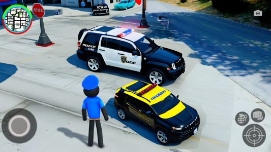 اسکرین شات 2 برنامه Police Fight Crime Thief City