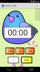 اسکرین شات برنامه Cute timer app : Parrot Timer 3