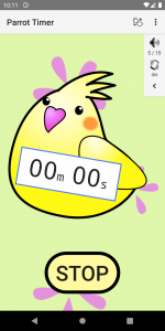 اسکرین شات 3 برنامه Cute timer app :Parrot Timer