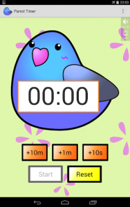 اسکرین شات برنامه Cute timer app : Parrot Timer 5
