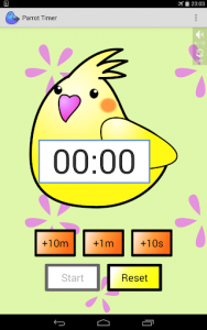 اسکرین شات برنامه Cute timer app : Parrot Timer 4