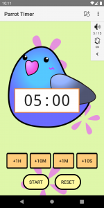 اسکرین شات 1 برنامه Cute timer app :Parrot Timer