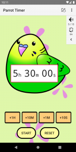 اسکرین شات 2 برنامه Cute timer app :Parrot Timer