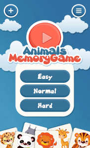 اسکرین شات 1 بازی Animals memory game for kids