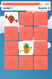 اسکرین شات بازی Fruits Memory Game for kids 5