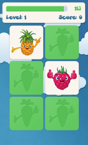 اسکرین شات بازی Fruits Memory Game for kids 2