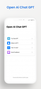 اسکرین شات برنامه Chat GPT: Smart Open Al Chat 1
