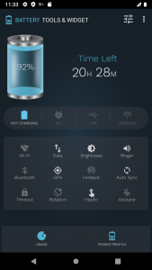 اسکرین شات برنامه Battery Tools & Widget 3