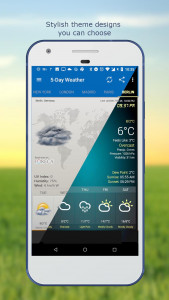 اسکرین شات برنامه Weather & Clock Widget 4