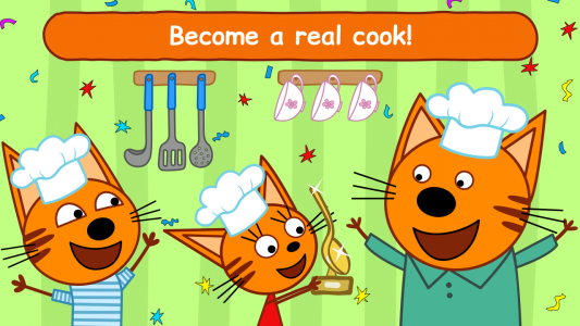 اسکرین شات بازی برنامه آشپزی Kid-E-Cats 1