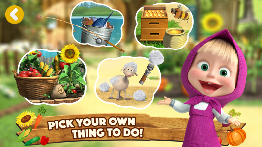 اسکرین شات 2 بازی Masha and the Bear: Farm Games