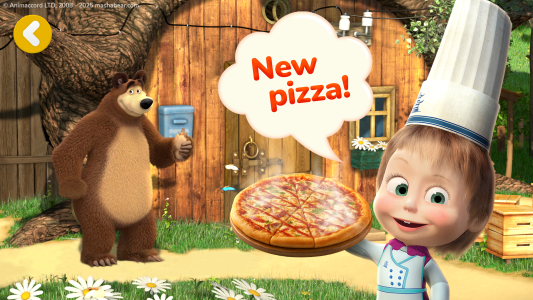 اسکرین شات 1 بازی Masha and the Bear Pizza Maker