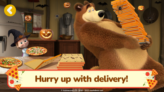 اسکرین شات 4 بازی Masha and the Bear Pizza Maker