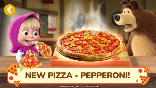 اسکرین شات بازی Masha and the Bear Pizza Maker 1