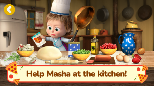 اسکرین شات 1 بازی Masha and the Bear Pizza Maker
