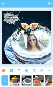 اسکرین شات برنامه Name Photo On Birthday Cake 3